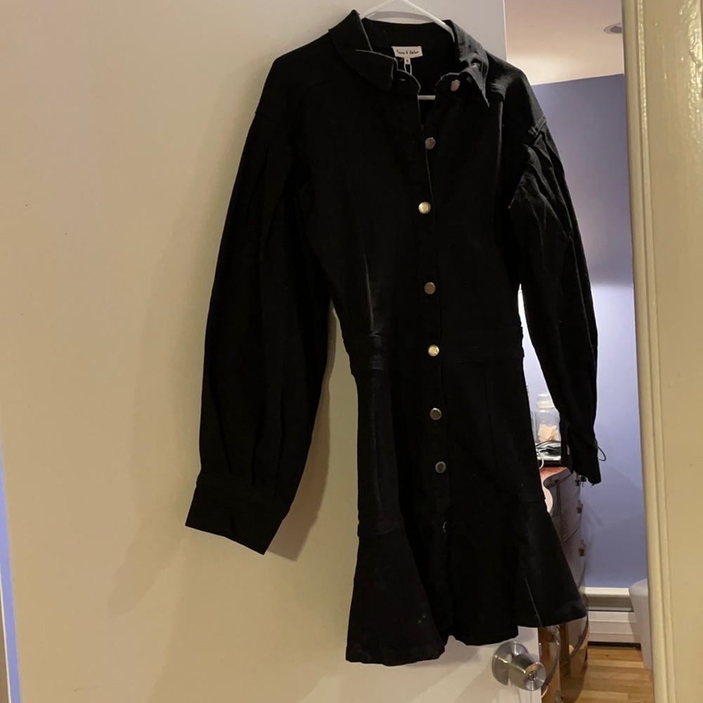 Jean black dress